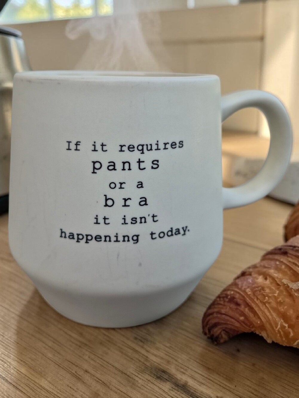 'If It Requires Pants or a Bra...' Ceramic Coffee Mug